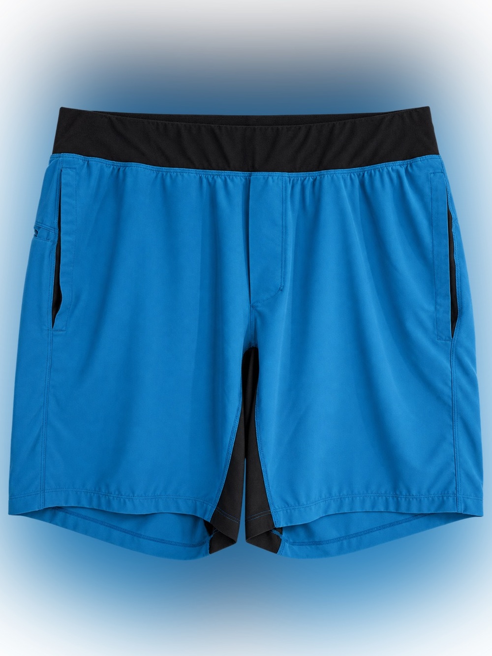 Lululemon T.H.E. Linerless 9” Shorts Blue Black Men’s Training Gym size XL